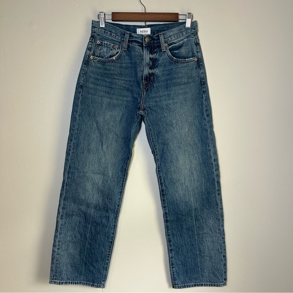 pistola Denim - Pistola Women's Blue Straight Leg Jeans